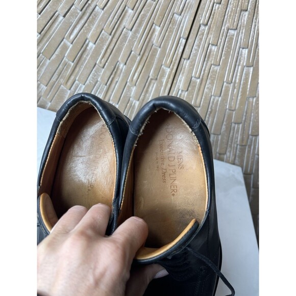 Donald J Pliner Executive Dress Oxfords Lace Up Shoes Italy Black Leather Sz 9 M main image 10